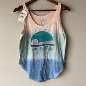 Salt Life NEW Ombre Scoop Tank - Pink, Aqua & Blue Women’s Small